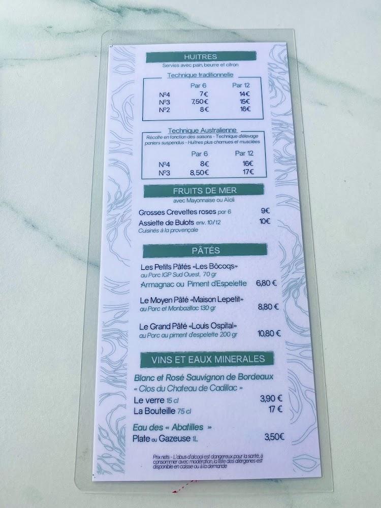 Le Shed Dégustation - Menu Image 1